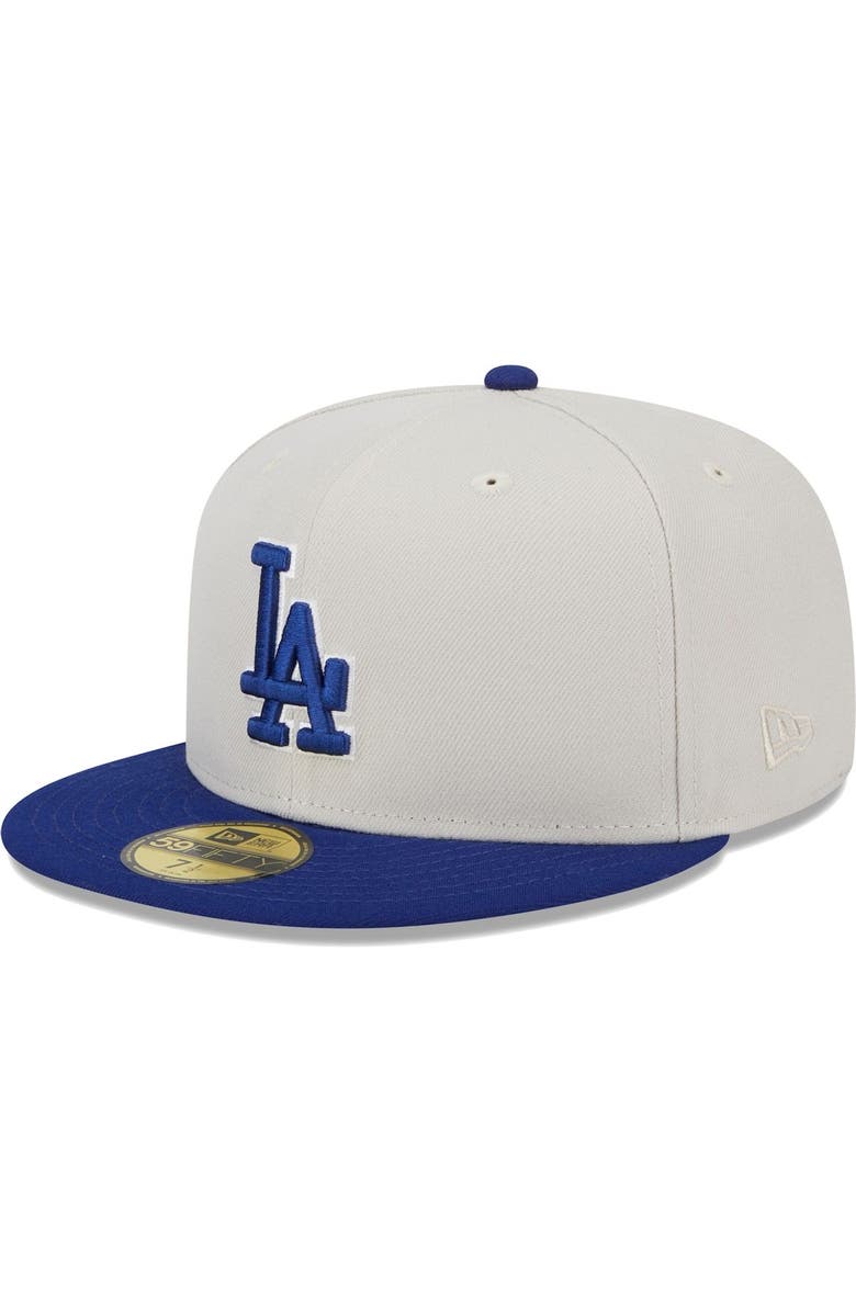 New Era Men's New Era Gray/Royal Los Angeles Dodgers World Class Back Patch 59FIFTY Fitted Hat, Main, color, Gray