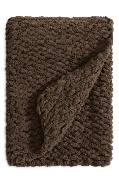 Snug Loose Knit Throw Blanket
