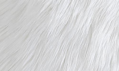 Juicy Couture Faux Fur Throw Pillow In White