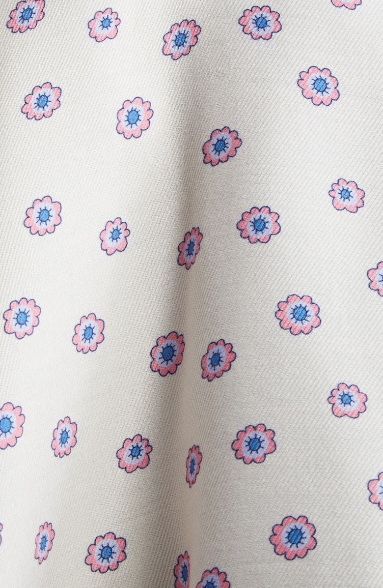 Etro Paisley & Daisy Print Wool Blend Cape, Alternate, color, 