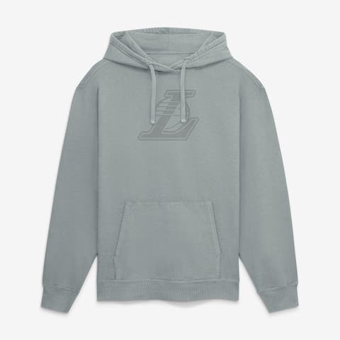 Men's Fanatics Gray Los Angeles Lakers Washed Hoodie