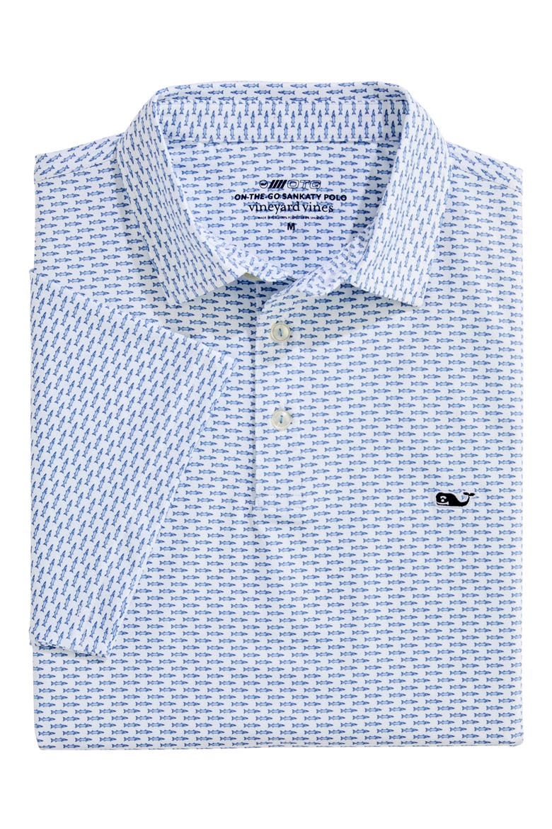 Sankaty Performance Polo, Alternate, color, MICRO FISH WHITE/ BLUE