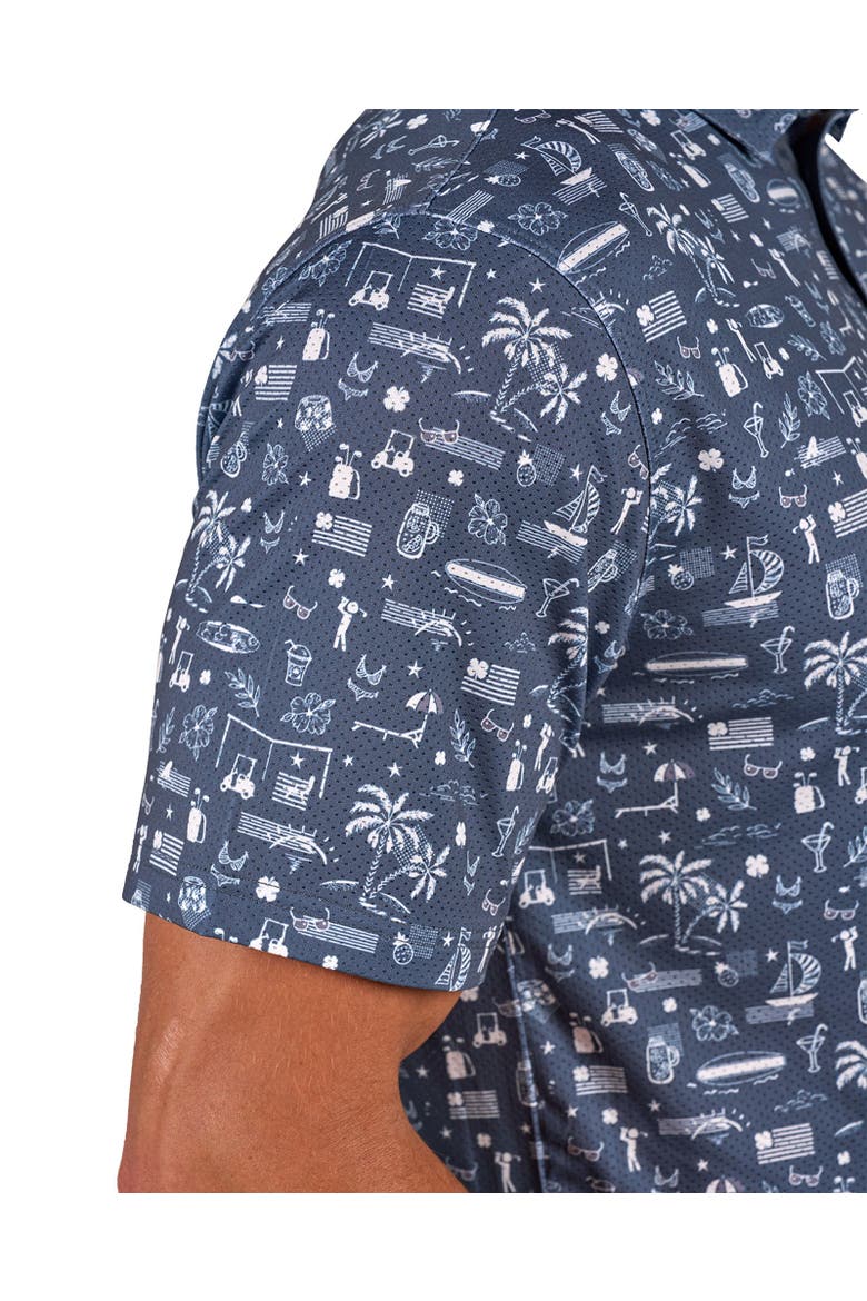Vacation Nation Polo, Alternate, color, Black Sand