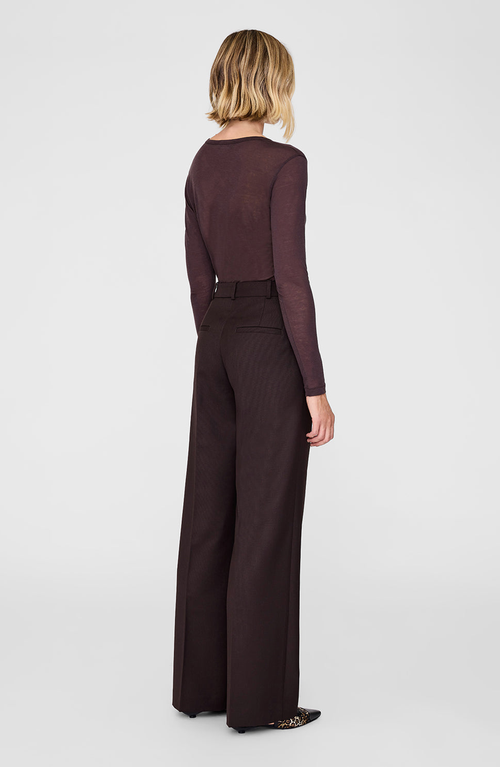 Anine Bing Trent Trouser In Brown