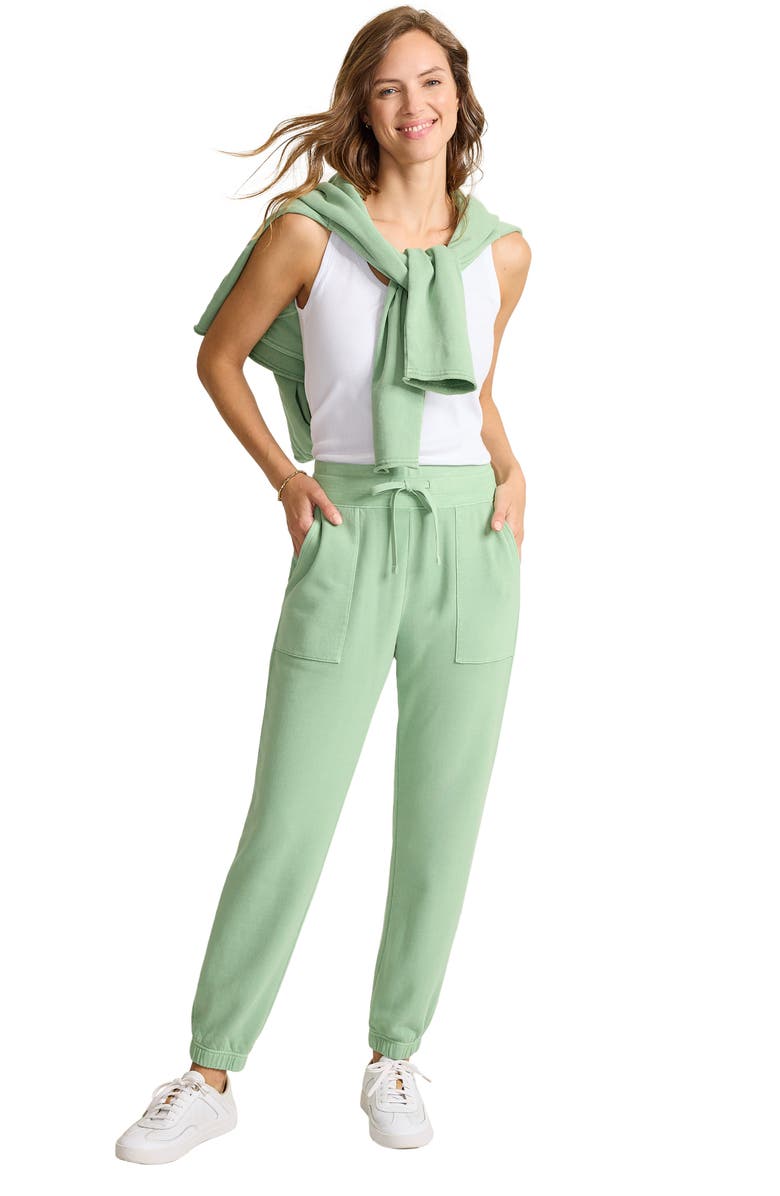 Tommy Bahama Marina del Mar Cotton Fleece Joggers, Alternate, color, Granite Green