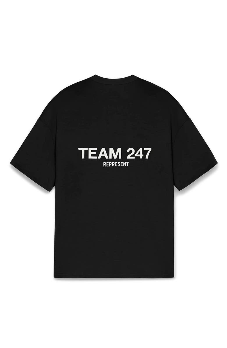 Represent Team 247 Oversize Graphic T-Shirt, Alternate, color, Jet Black