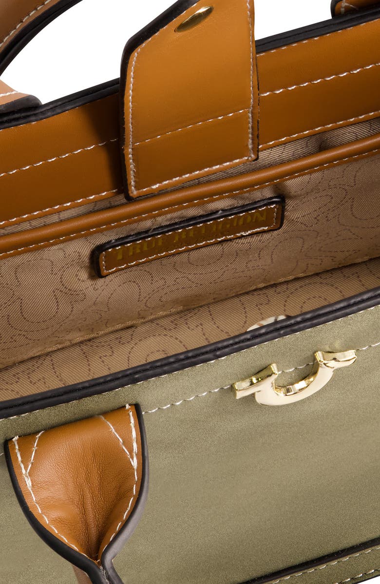 True Religion Horseshoe Tote Bag, Alternate, color, Olive