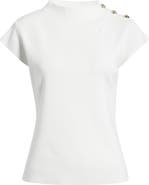 Elie Tahari The Katy Button Detail Sweater