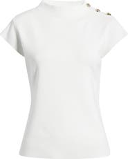 Elie Tahari The Katy Button Detail Sweater