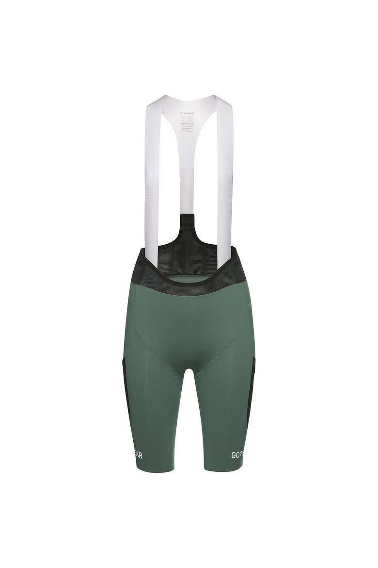 Spinshift Cargo Bib Short+ - Women's, Main, color, Slate Green