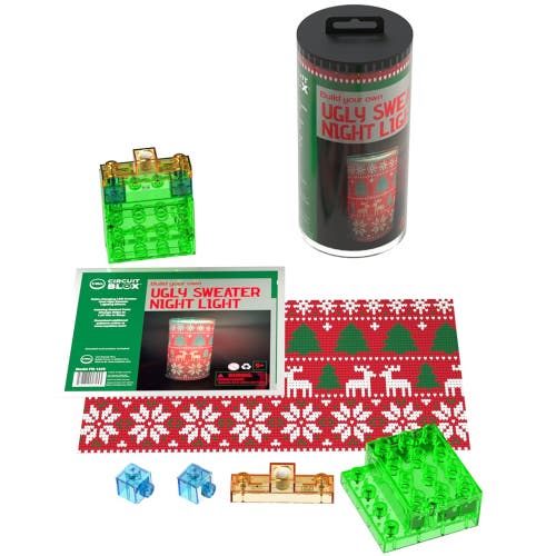 E-Blox Power Blox Byo Holiday Night Light Ugly Sweater Ages 5+ in Multicolored  product