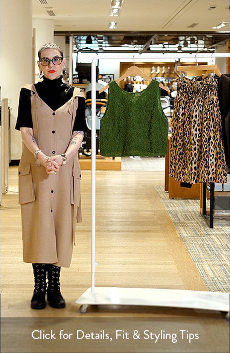 Adrienne Floral Guipure Lace Sleeveless Top, sales video thumbnail