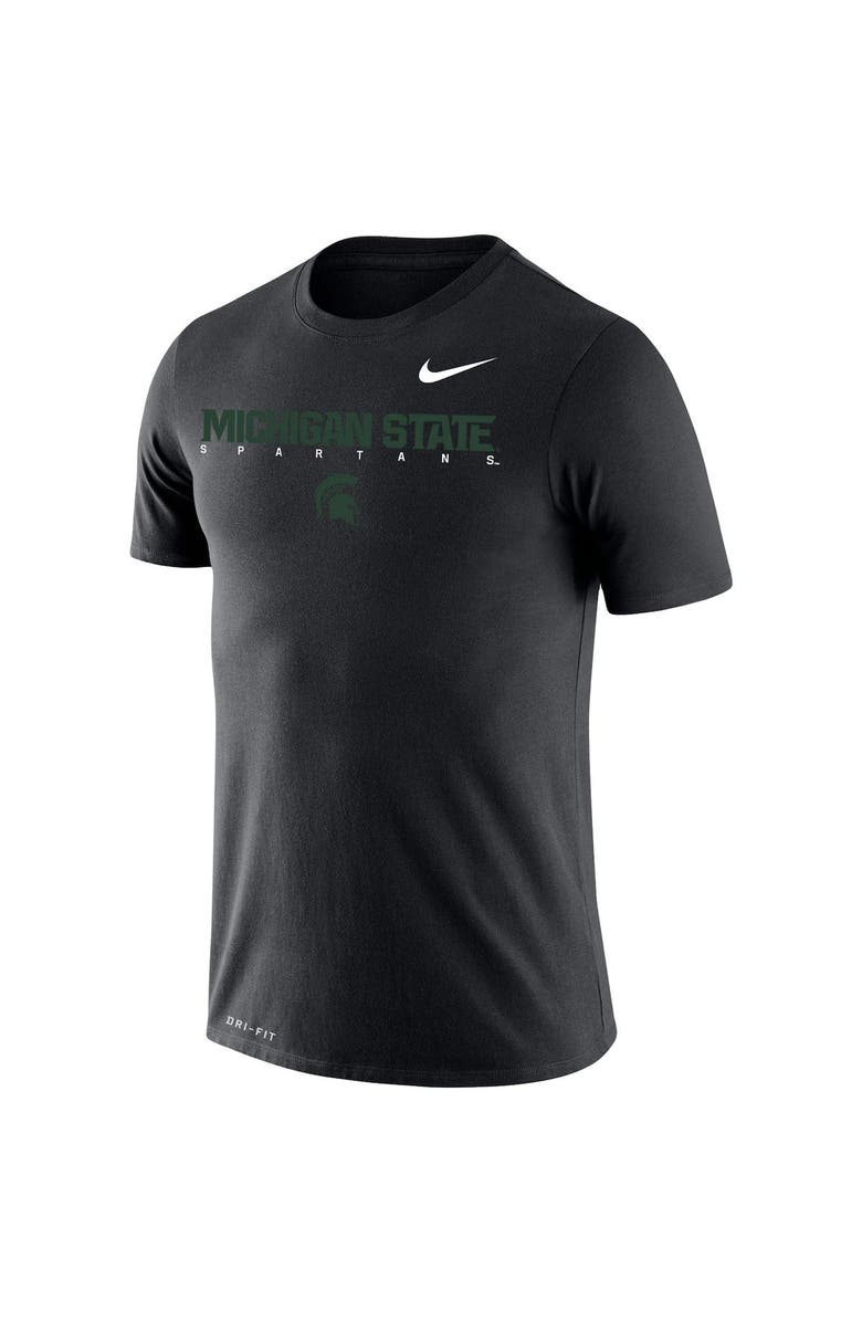 Nike Men's Nike Black Michigan State Spartans Big & Tall Legend Facility Performance T-Shirt, Alternate, color,