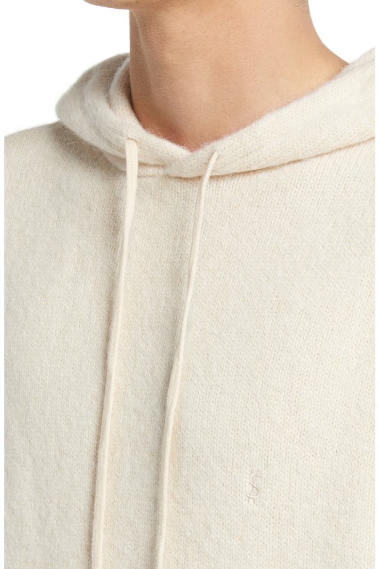 Dollar Merino Wool Blend Hoodie, Alternate, color, WHITE