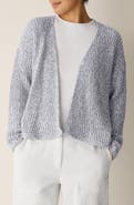 Eileen Fisher Cotton Blend Open Cardigan