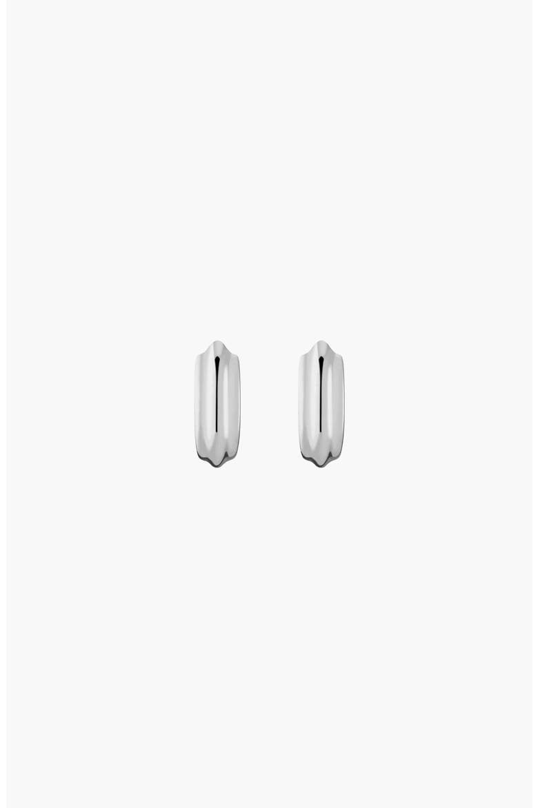 Tidal Hoop Earrings, Alternate, color, White