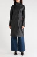 Hunter Darcy Longline Rubberized Rain Coat