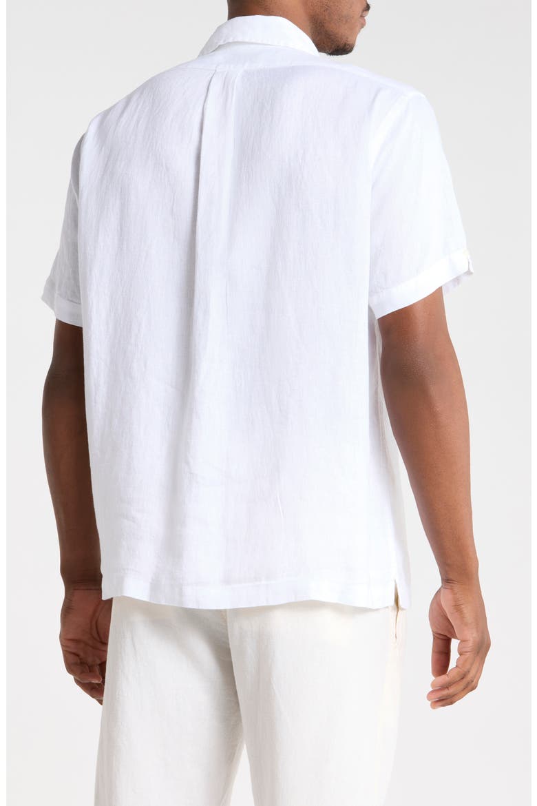 Linen Guayabera Shirt, Alternate, color, WHITE