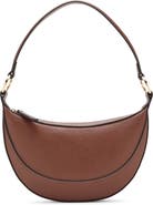 MANGO Oval Faux Leather Shoulder Bag