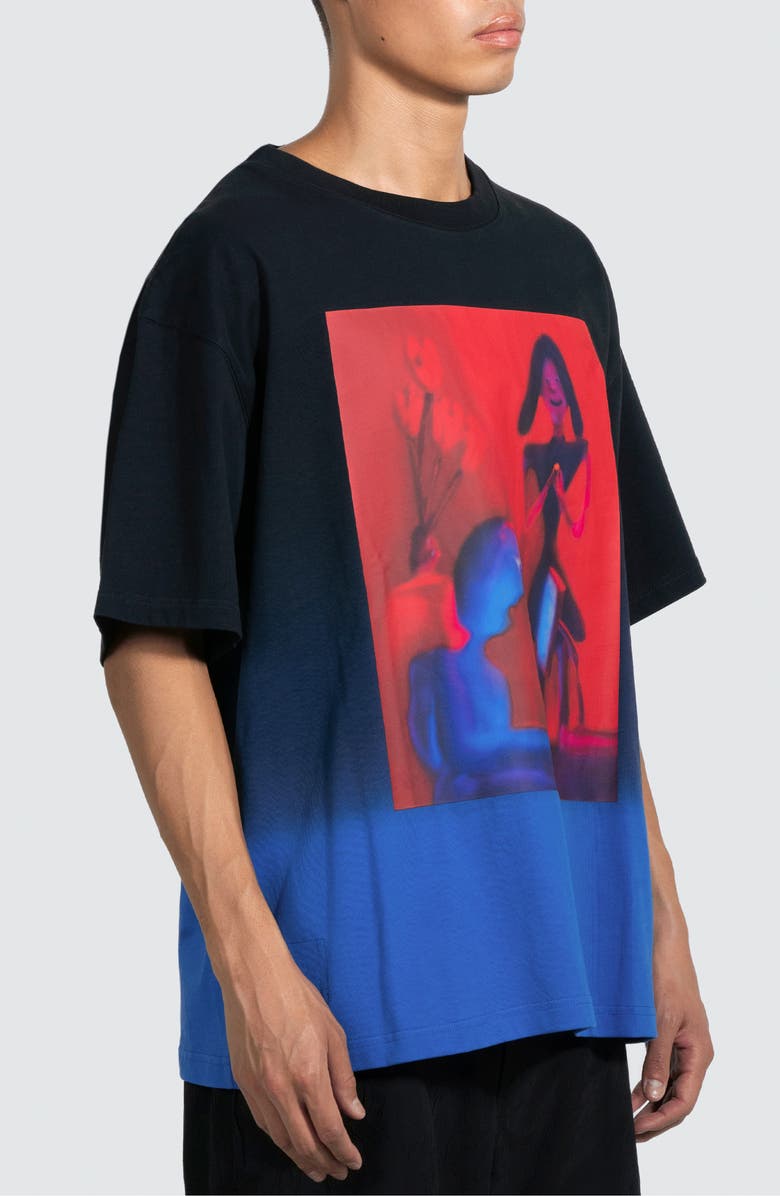 PLEASURES Ombré Cotton Graphic T-Shirt, Alternate, color, 