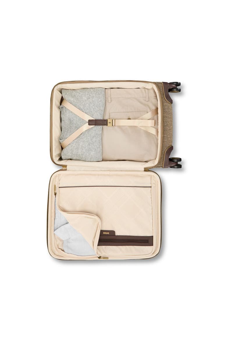 Tweed 22-Inch Carry-On, Alternate, color, Tweed/Natural Leather
