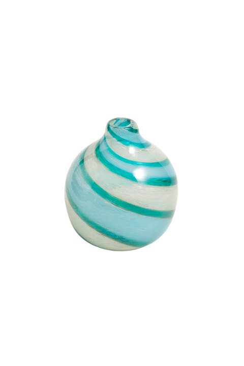 Macau Glass Vase 8.5" Artisan Accent