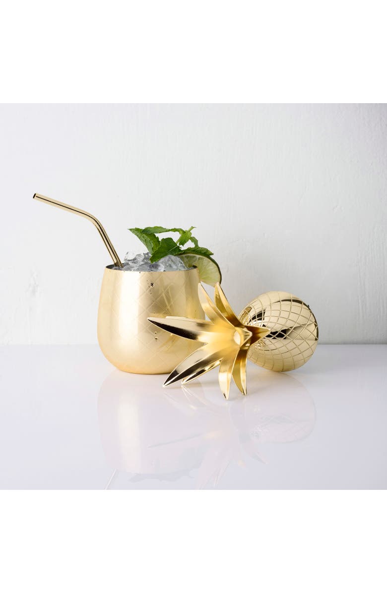 Viski Pacific Pineapple Tumbler, Alternate, color, Gold