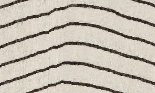 ADRIANNA PAPELL ADRIANNA PAPELL STRIPE VERTICAL RIB SWEATER 