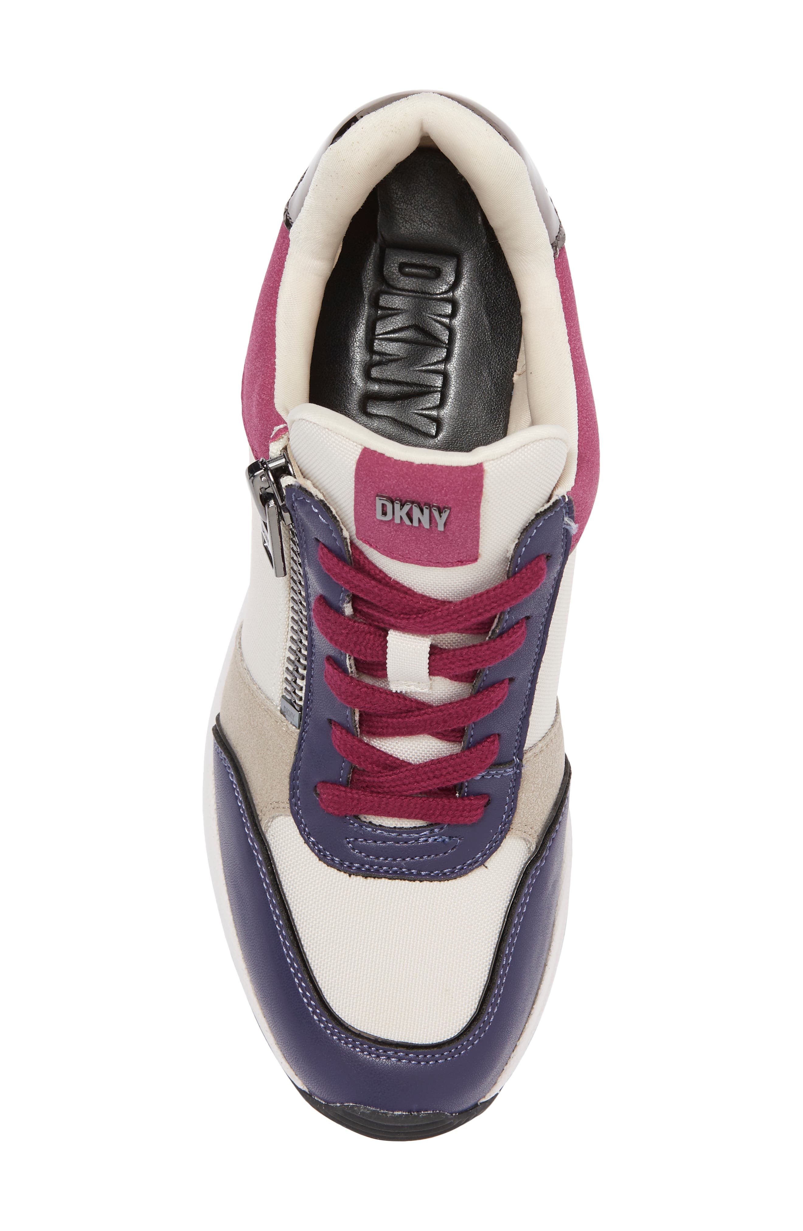 DKNY Wedge Sneaker, Alternate, color, 