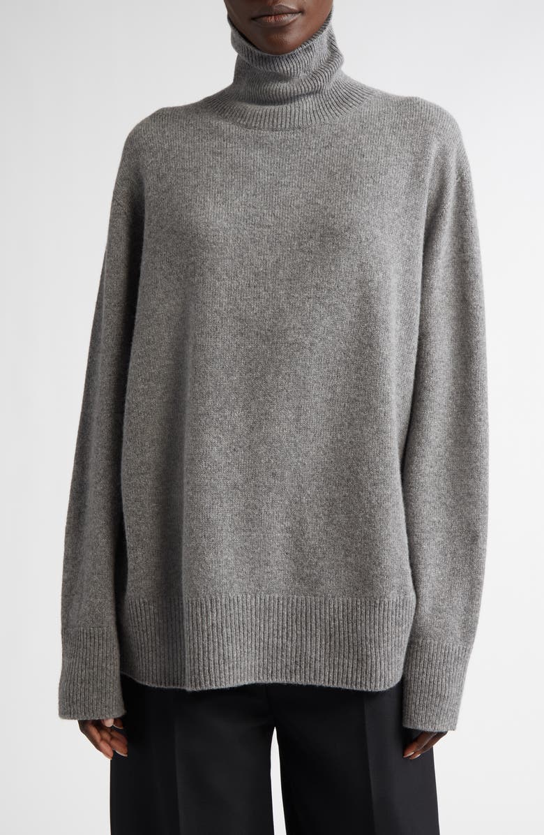 The Row Stepny Wool & Cashmere Turtleneck Sweater, Main, color,