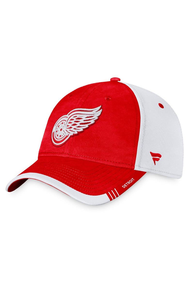 Men's Fanatics Branded Red/White Detroit Red Wings Authentic Pro Rink Camo Flex Hat, Main, color, Red