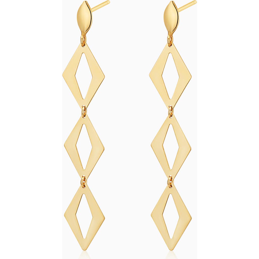 Oradina 14k Gold Cascade Drop Earrings In Yellow Gold
