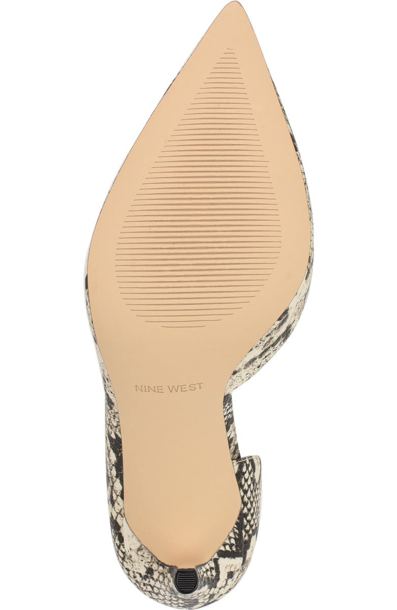 Nine West Folowe Half d'Orsay Pointed Toe Pump, Alternate, color, Light Gray 051