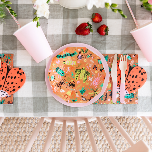 Daydream Society Backyard Bugs Love Bug Petite Napkins