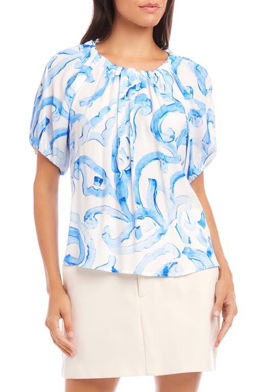 Shop Fifteen Twenty Savina Short Sleeve Top In Prt