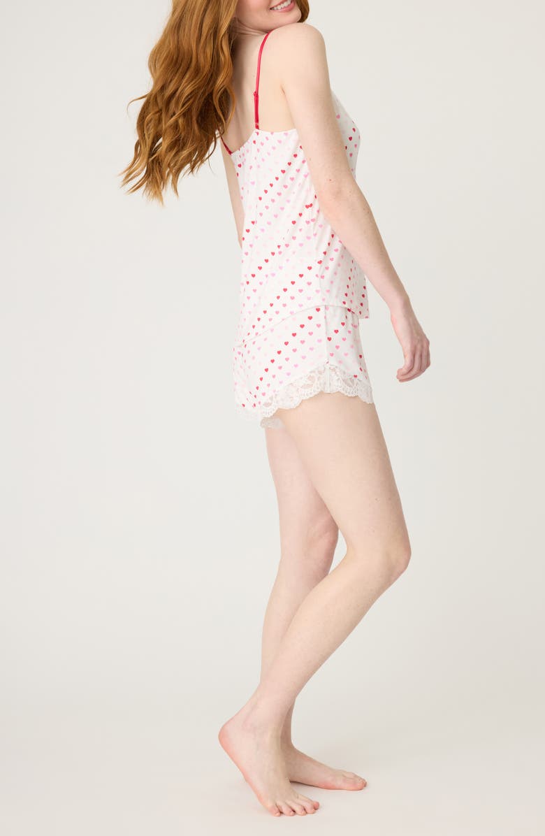 PJ Salvage Day Dreams Stretch Modal Short Pajamas, Alternate, color, Ivory