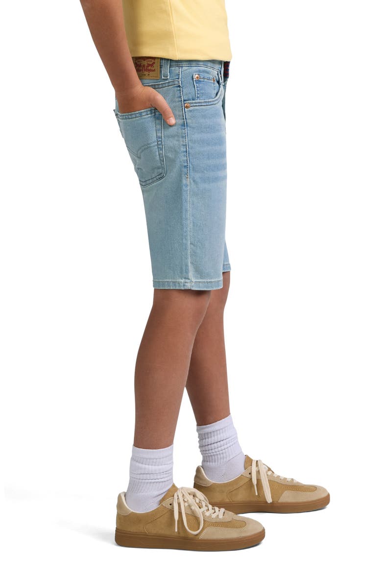 Levi's® Kids' Performance Denim Shorts, Alternate, color, BAUHAUS BLUES