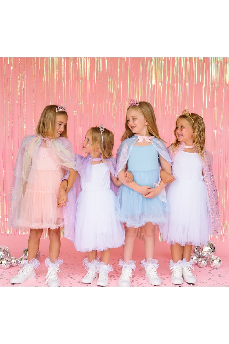 Rainbow Dream Sequin Cape, Alternate, color, Pink