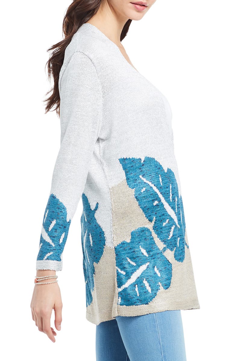 NIC+ZOE Falling Fronds Cardigan, Alternate, color, 