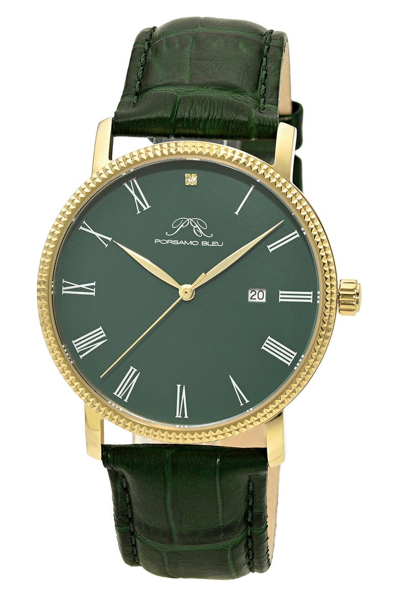 Veritas 1 Watch, 40mm, Main, color, GREEN