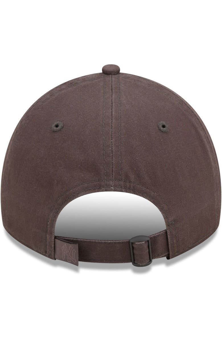 New Era Women's New Era Graphite New York Yankees Core Classic Cloud Tonal 9TWENTY Adjustable Hat, Alternate, color,