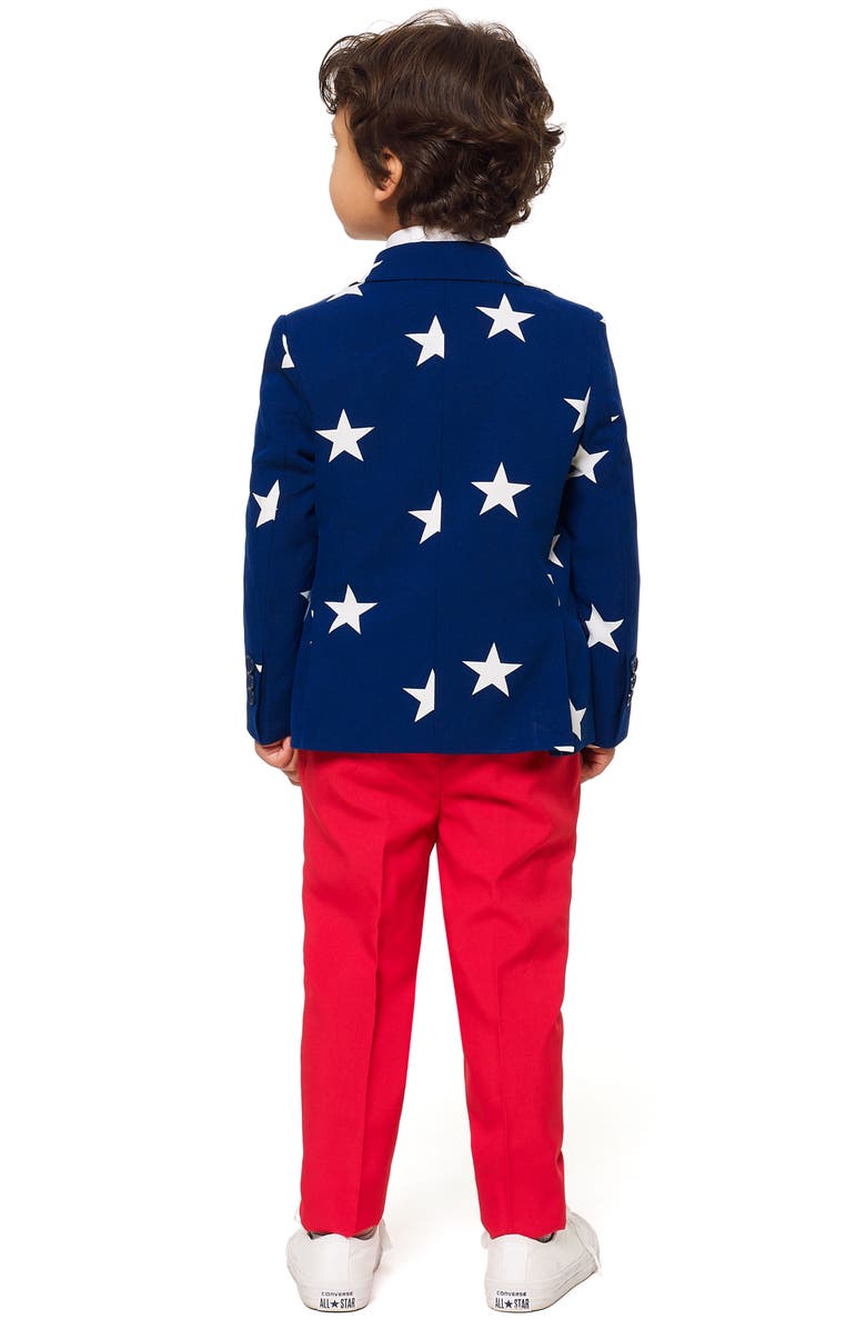 OppoSuits Stars & Stripes Two-Piece Suit with Tie, Alternate, color, Blue