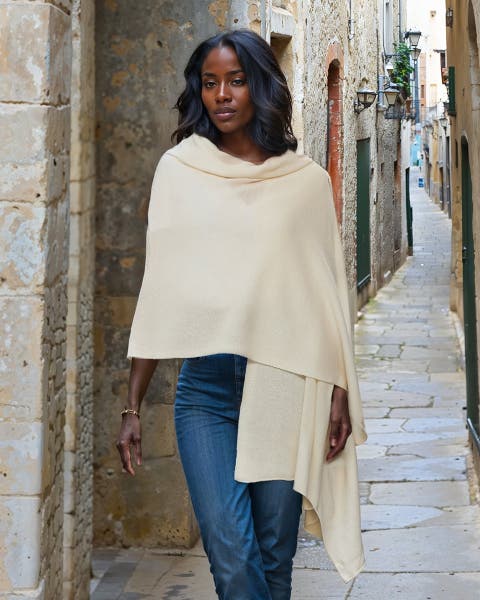 Pure Cashmere Feather-Light Maxi Wrap Stole