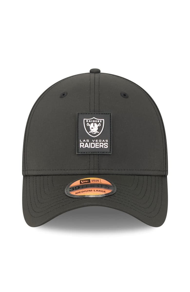 New Era Men's New Era Black Las Vegas Raiders 2025 Sideline 39THIRTY Flex Hat, Alternate, color, Black