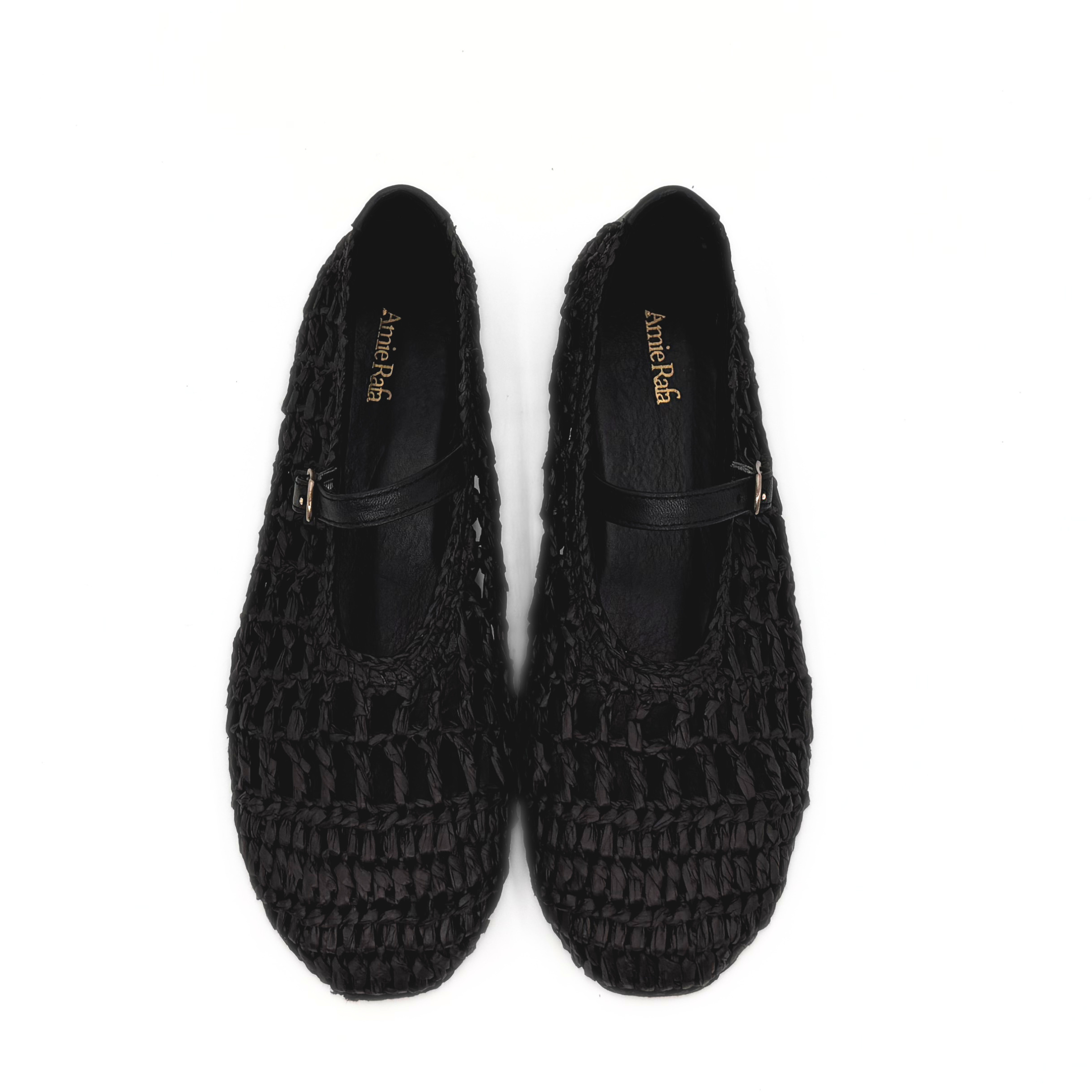 Amie Rafa Elaina Raffia Mary Janes, Alternate, color, Black