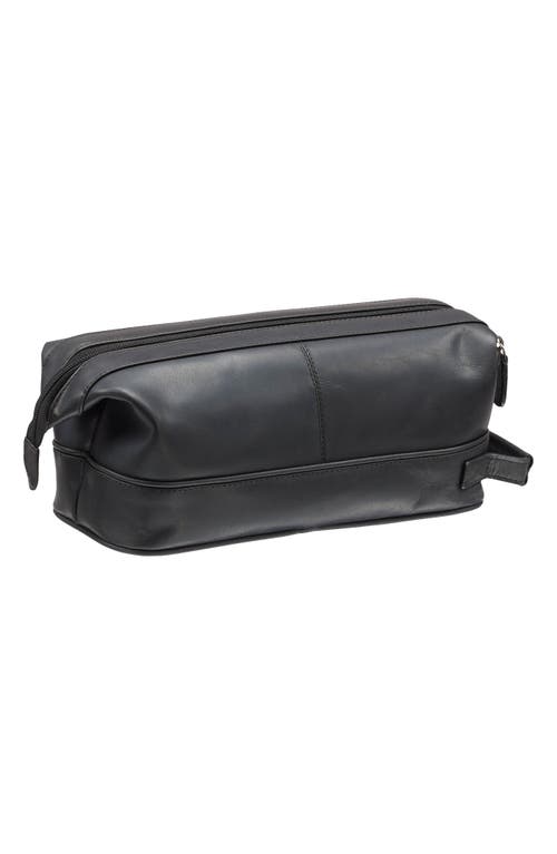 Mancini Classic Toiletry Bag In Black