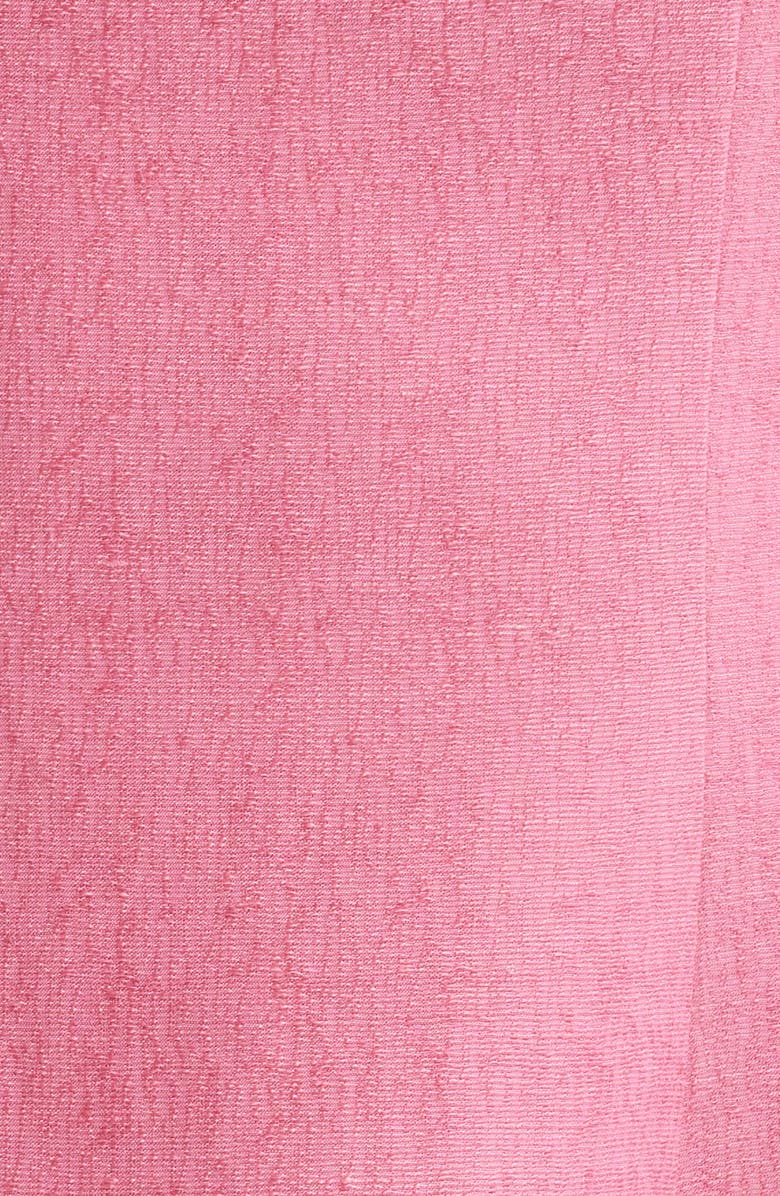 Cult Gaia Leigh A-Line Linen Blend Faille Midi Dress, Alternate, color, Rosette