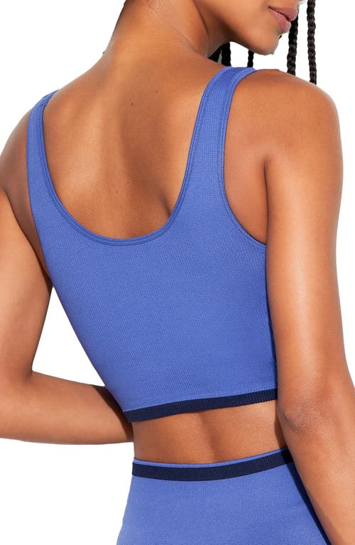 Spiritual Gangster Love Longline Bra In Periwinkle In Periwinkle