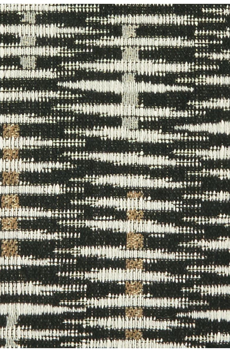 Elaine Smith Intertwine Ebony Indoor & Outdoor Woven Accent Pillow, Alternate, color, Ebony