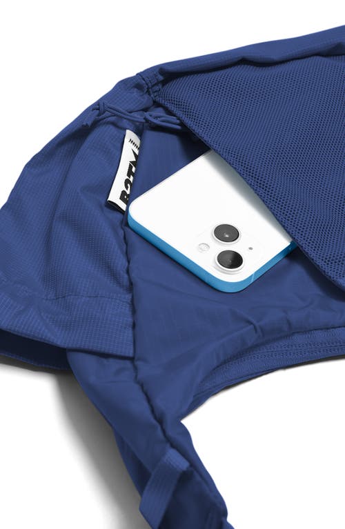 Baboon To The Moon Crescent Crossbody Bag In Blue